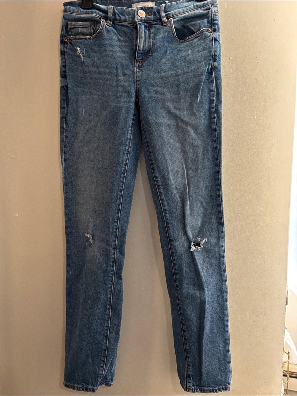 LOFT Medium Blue Skinny Jeans